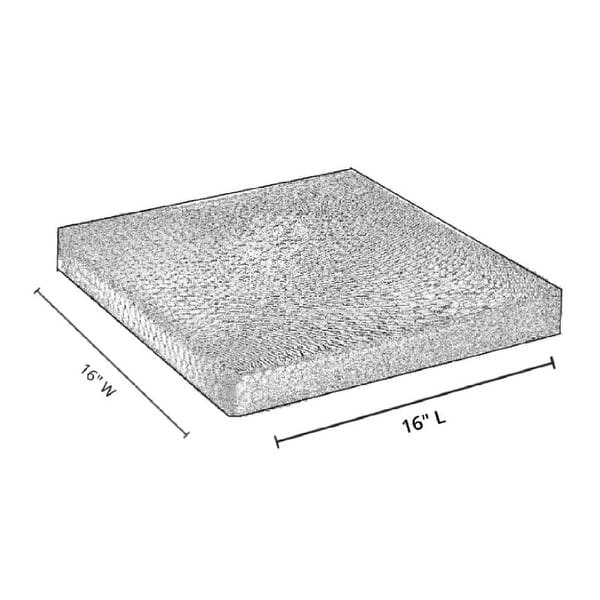 Polyester Tufted Chairpad (18 X 18) (Red) Set of 2 Bed Bath