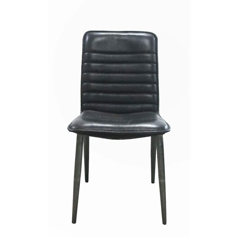 Black and Antique Black Side Chair(Set of 2)