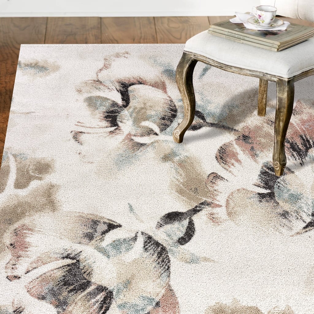 Sevita Multicolored Floral Garden Area Rug