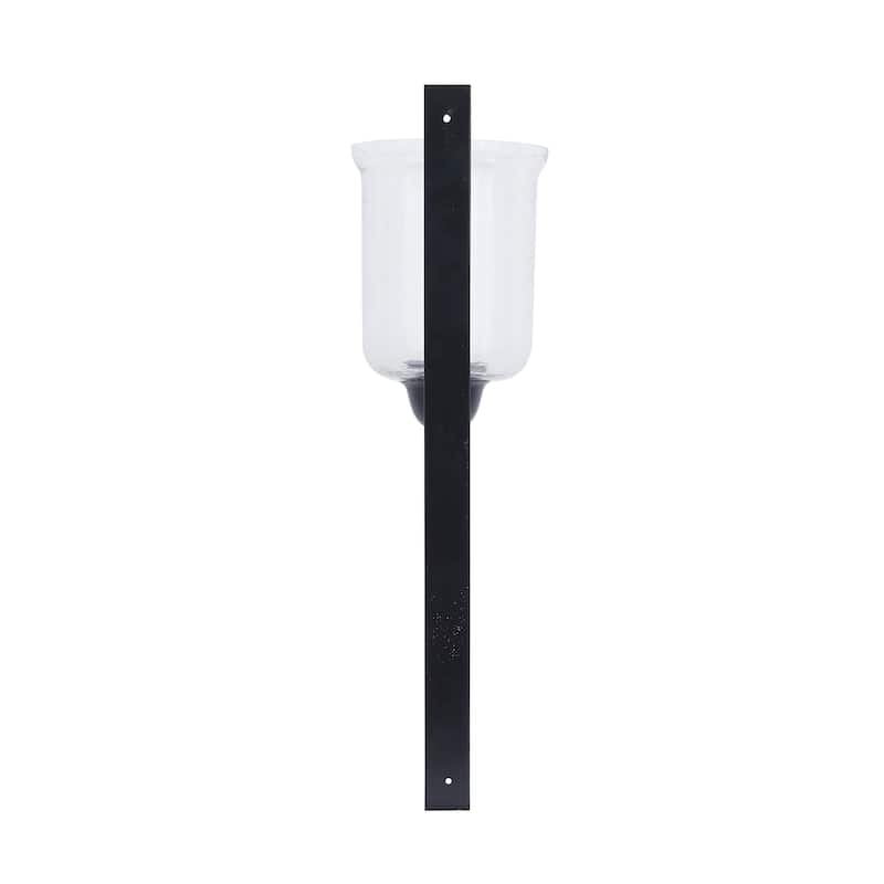 Sleek Metal Single Candle Wall Sconce - Gold, Silver, Black