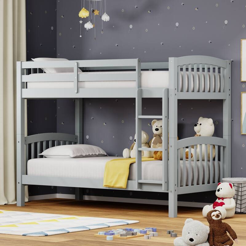 Arca Wood Twin Over Twin Bunk Bed