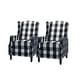 preview thumbnail 2 of 88, Damaris Comfy Recliner for Bedroom Set of 2 with wingback by HULALA HOME