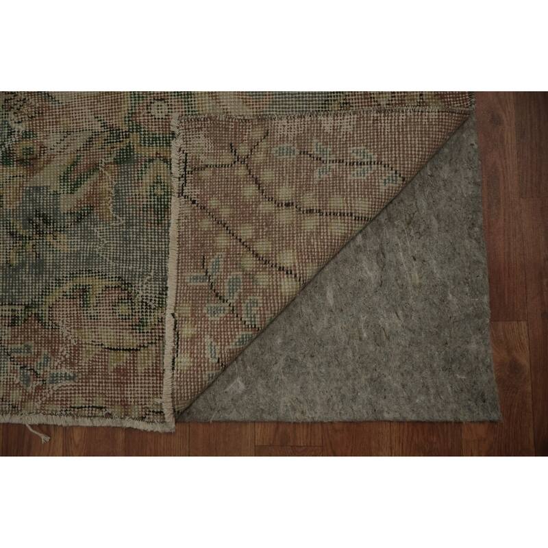 Hand Knotted Oriental 100% Wool Carpet Transitional Floral Beige & Ivories Anatolian Area Rug - 9' 11'' X 5' 8''