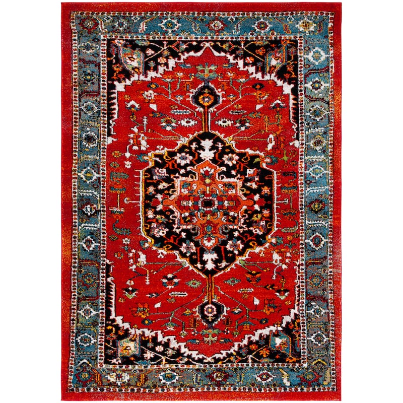 SAFAVIEH Vintage Hamadan Loretta Rug - 4' x 6' - Red/Blue