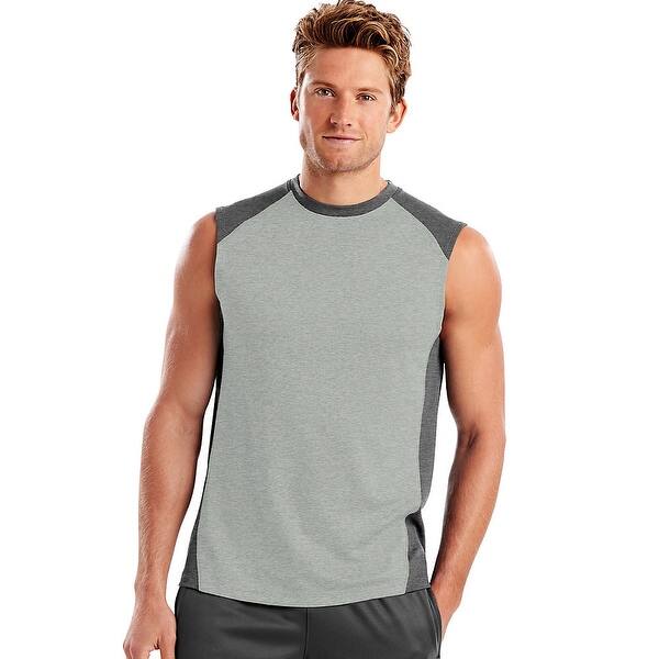 Shop Hanes Sport Men S Performance Muscle Tee Color Oxford