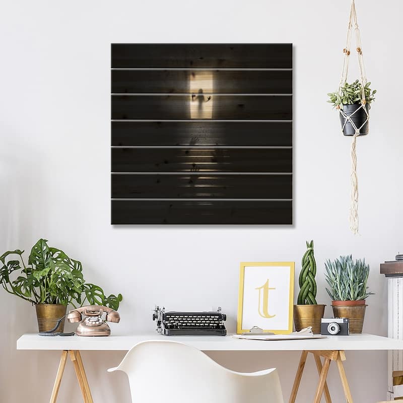 Coma Print On Wood by Sebastien Del Grosso - Multi-Color