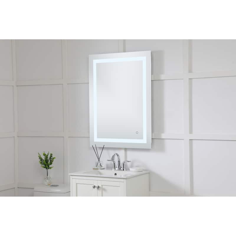 Elegant Lighting Helios 36" x 27" Rectangular Frameless Wall Mounted