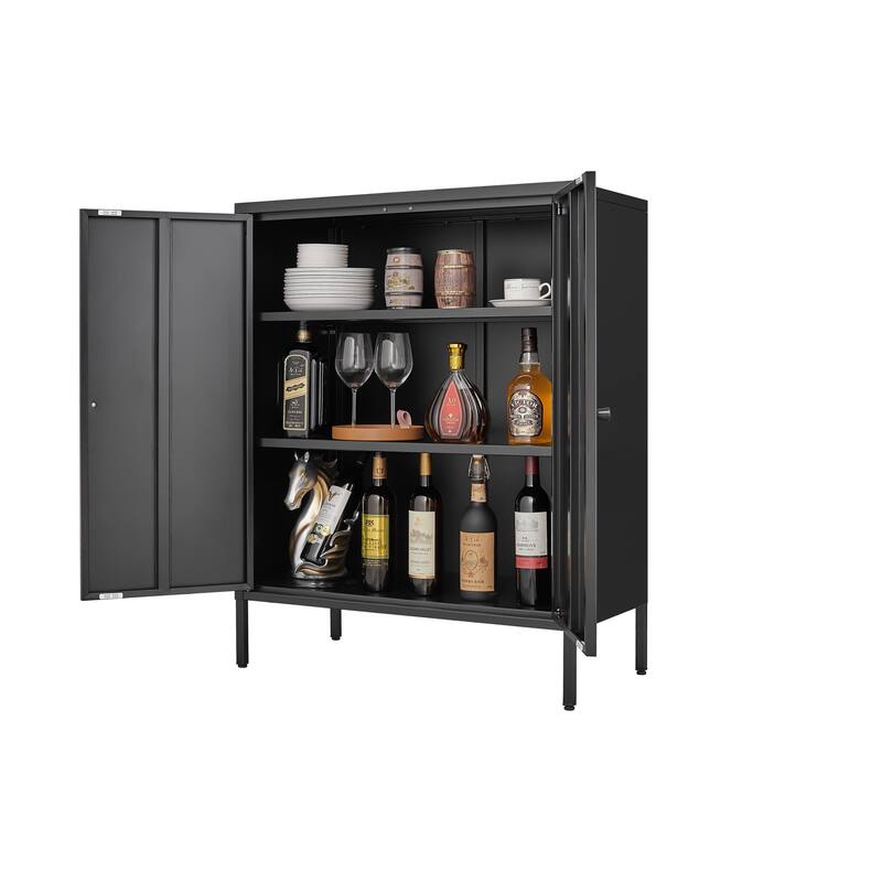 Accent Sideboard Cupboard Server Buffet Console Table with Doors