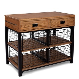 Modern Craftsman Kitchen Island by homestyles - Overstock - 33617970