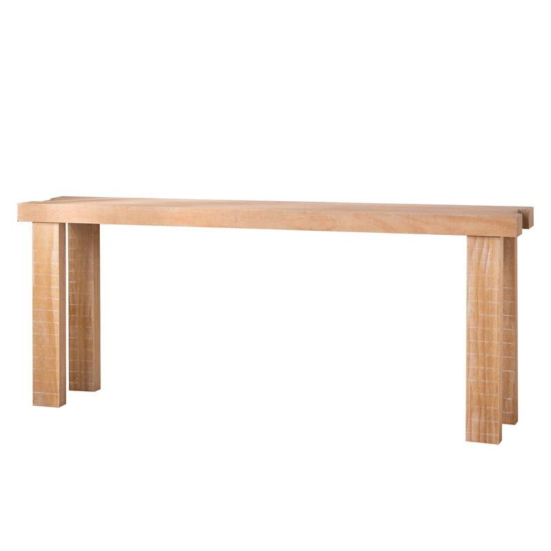 Rustic Natural Wood Console Table for Entryway Modern Farmhouse Design Versatile and Stylish