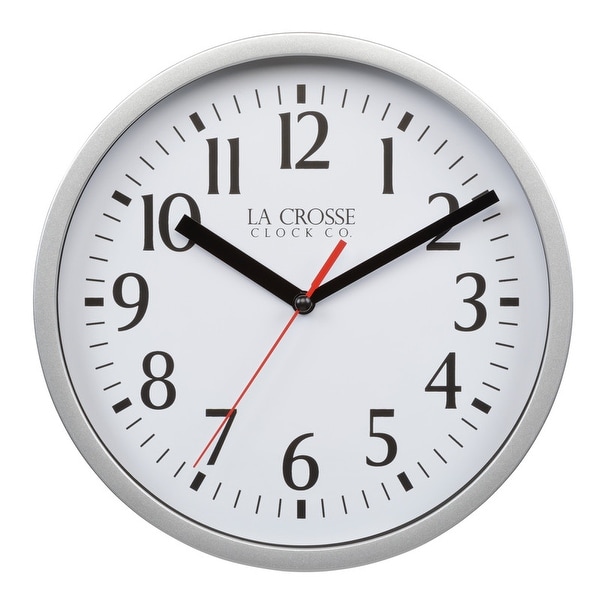 La Crosse 404-3020S 8-inch Basics Quartz Analog Wall Clock