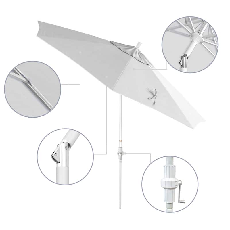 Okaloosa 9ft Deluxe Crank Lift Umbrella by Havenside Home, Base Not Included