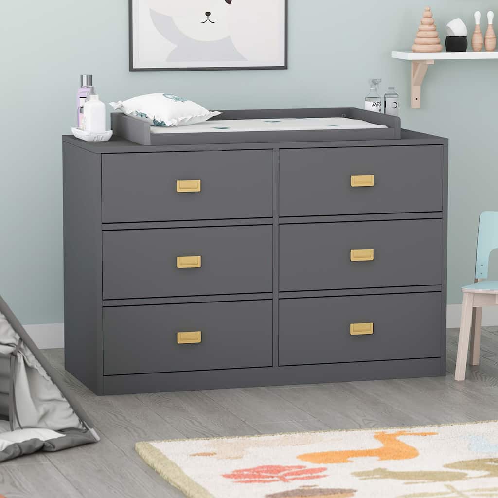 Timechee 45.1"W Changing Table Dresser
