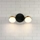 preview thumbnail 2 of 15, Modern 2/3/4-Light Black Gold Bathroom Vanity Light LED Wall Sconces Lighting 2-Light