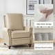 preview thumbnail 66 of 67, HULALA HOME Cigar Mid-century Modern Genuine Leather Recliner with Solid Wood Legs and Nailhead Trim
