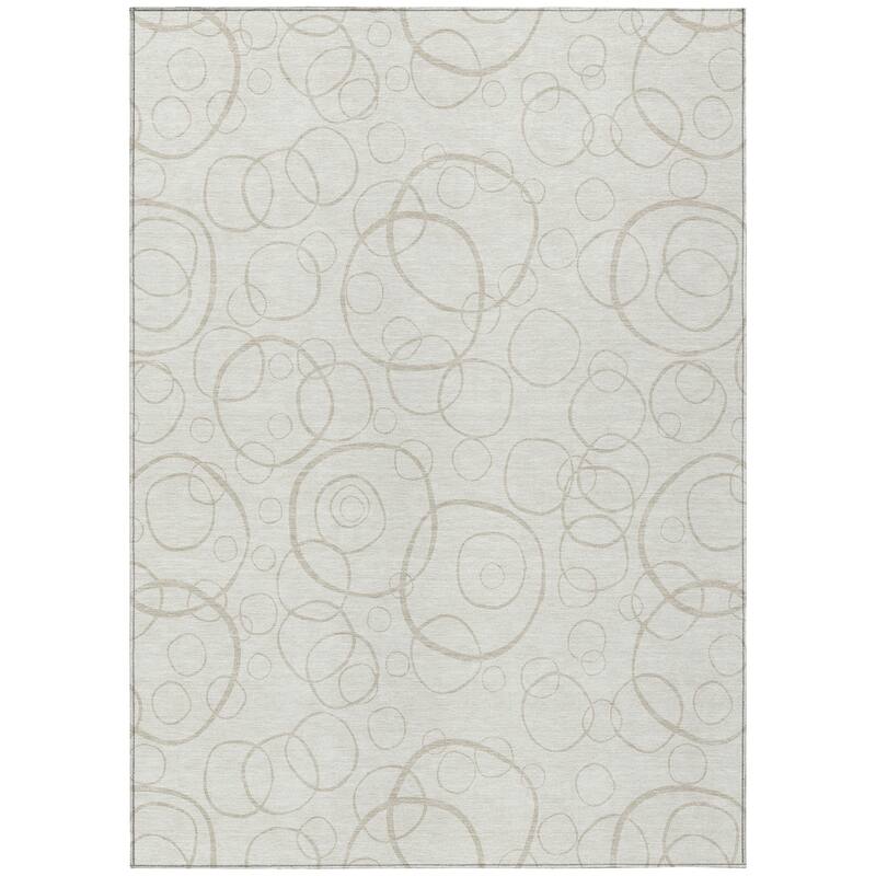 Machine Washable Indoor/ Outdoor Contemporary Nexus Chantille Rug