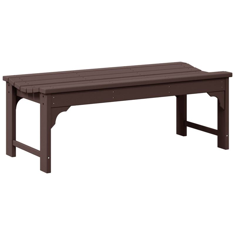 Polytrends Laguna Hdpe All Weather Outdoor Patio 48" Bench