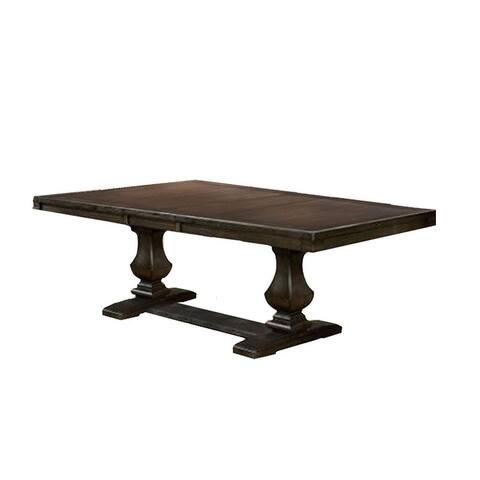 Transitional Style Dining Table in Espresso Finish