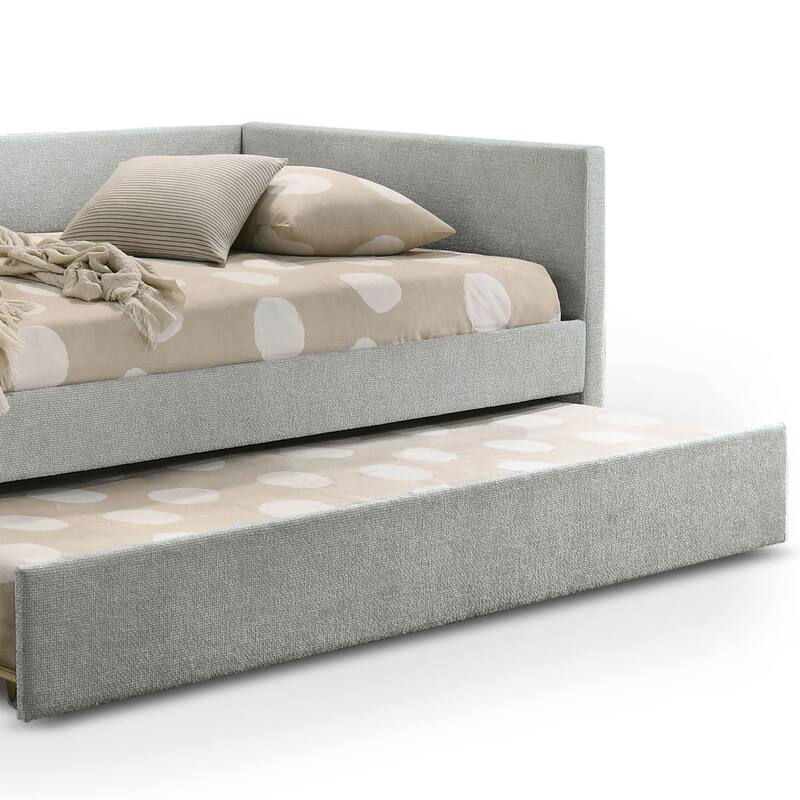 Furniture of America Kota Twin Upholstered Tufted Daybed with Trundle