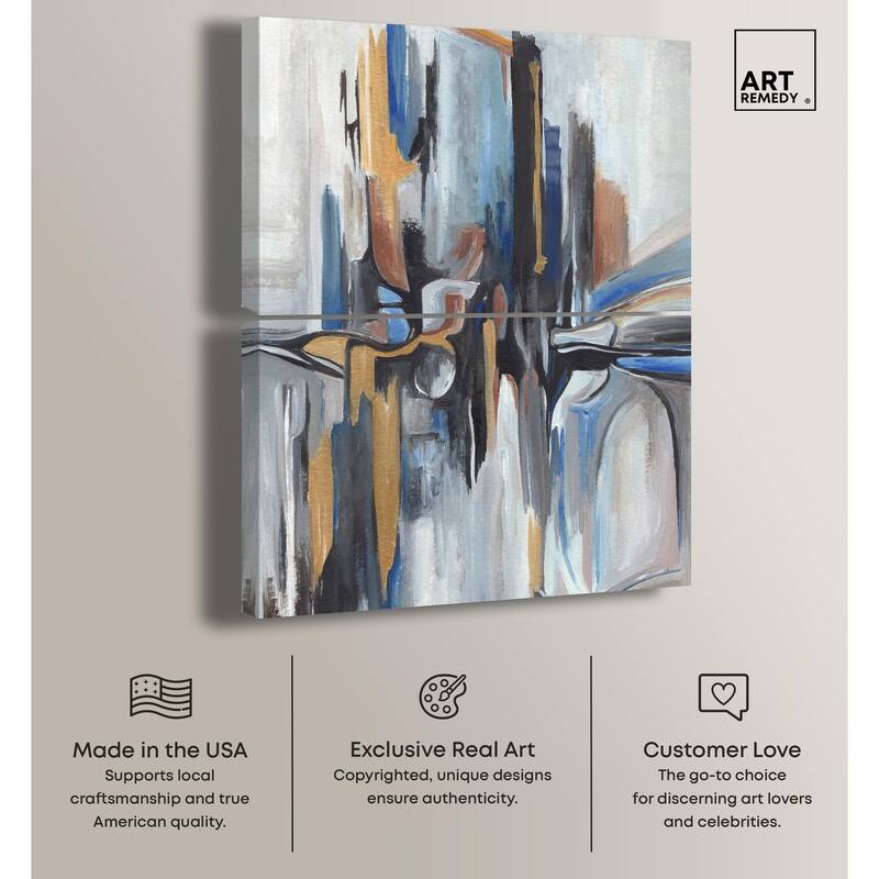 Meditation Mood Canvas Set of 2 by Art Remedy, Gallery Wrapped