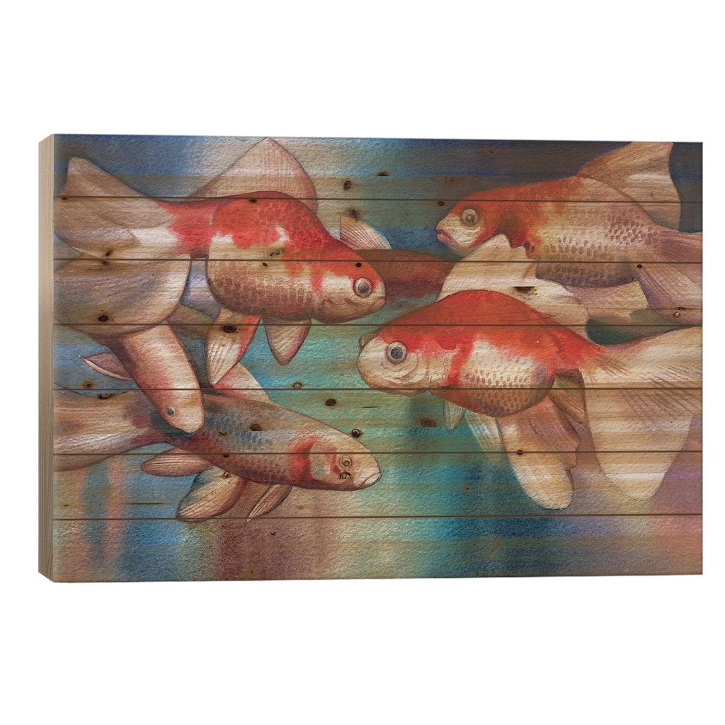 Untitled IV Print On Wood by Liam Kumawat - Multi-Color