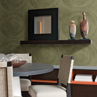Medallions Clovis Lalit Medallion 33 FT. L x 20.5In. W Wallpaper Roll