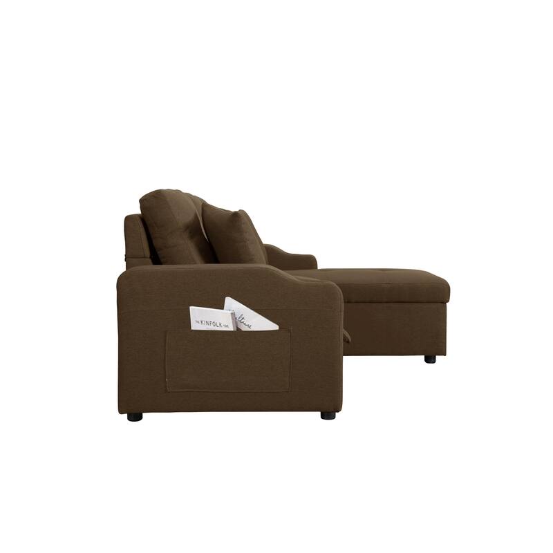 Comfortable sofa with magazine pocket,left and right interchangeable