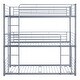 preview thumbnail 5 of 7, Gray Industrial Charm Full-Full-Full Metal Triple Bed with Built-in Ladder