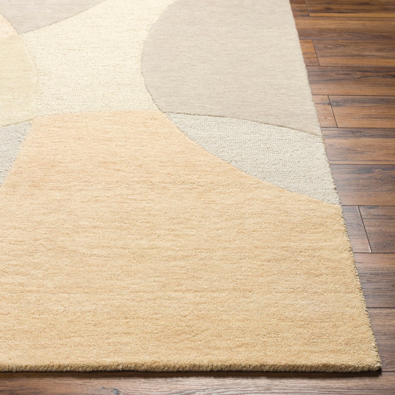 Mandia Handmade Modern Wool Area Rug