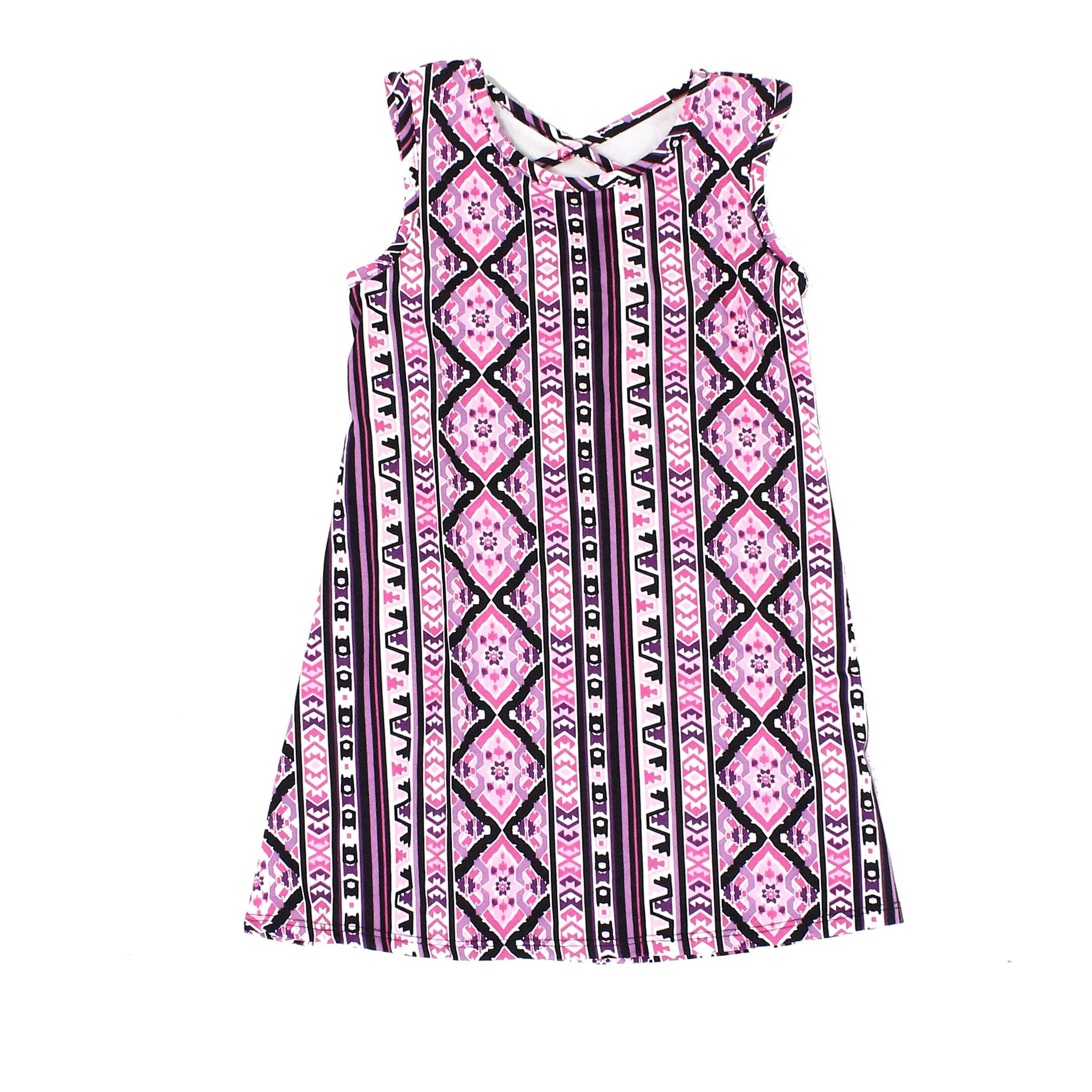 Shop I Love Pinc Black Girls Shift Geometric Trapeze Dress Free