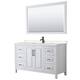 Option White, Black Trim, Carrara Cultured Marble Top