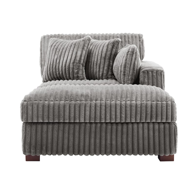 Modern Indoor Chaise Lounge Couch with Pillows