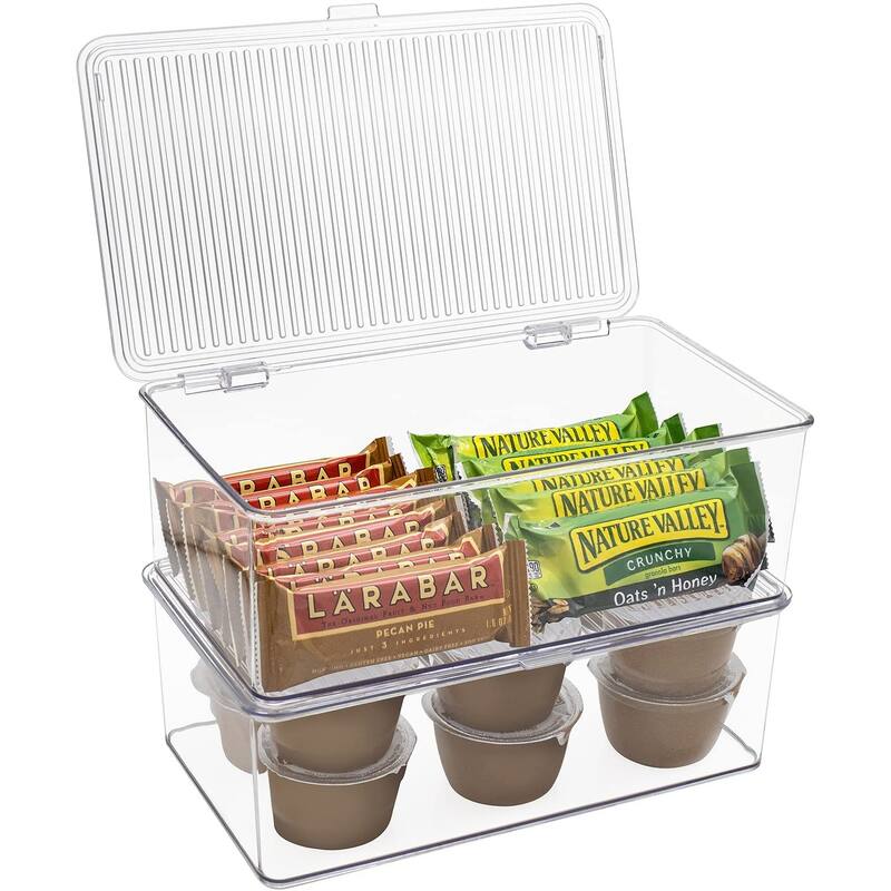 Sorbus Food Storage Containers with Lids, Kitchen Pantry & Fridge Organizer Bins