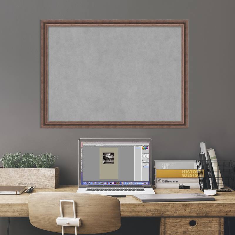 Magnetic Board, Distressed Rustic Brown