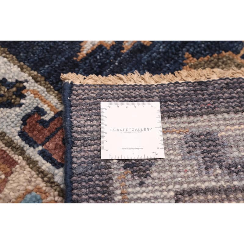 ECARPETGALLERY Hand-knotted Jules Serapi Dark Navy Wool Rug - 9'0 x 11'8