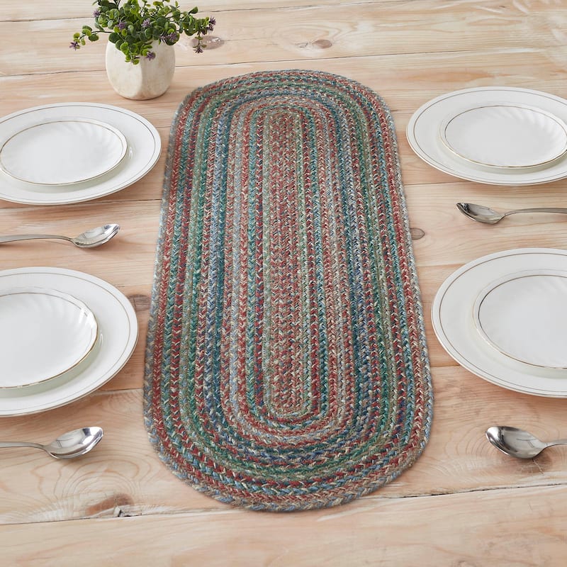 Multi Jute Oval Runner