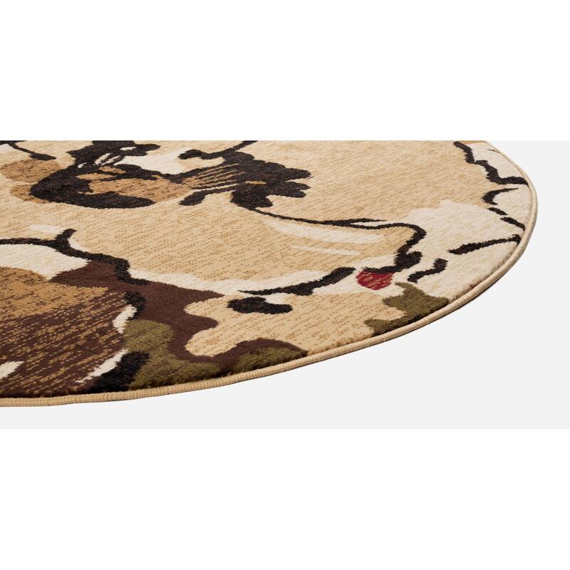 Lagoon Modern & Contemporary Floral Indoor Area Rug