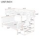 preview thumbnail 5 of 12, Stairway Design Twin-over-Full Bunk Bed with Storage and Guard Rail for Bedroom