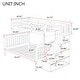 preview thumbnail 5 of 38, Stairway Twin-Over-Full Bunk Bed with Storage and Guard Rail,Space-Efficient Multifunctional Bunk Bed With Storage