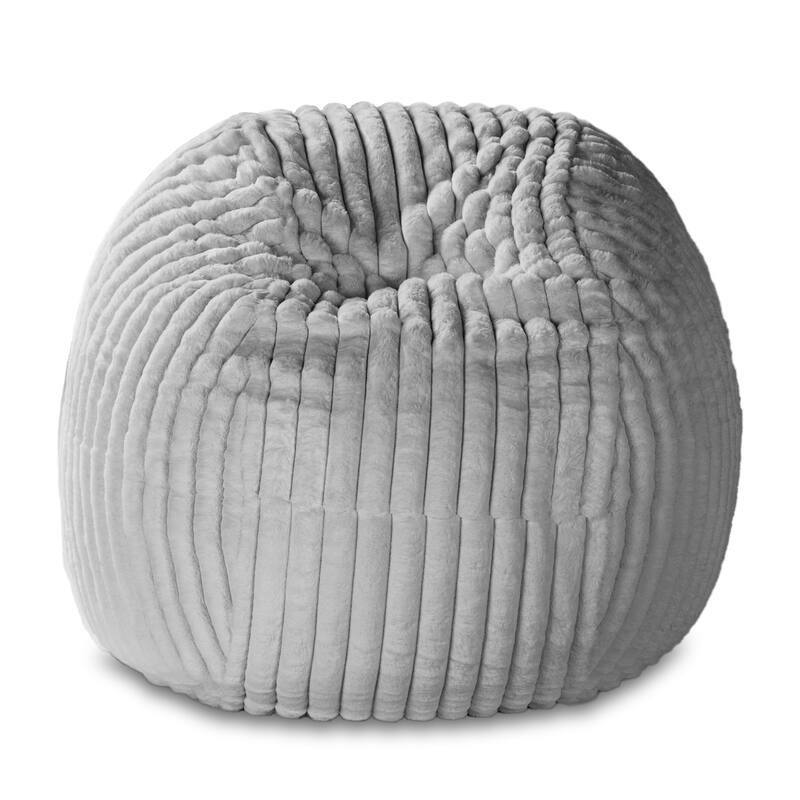 Jaxx Saxx 5 Foot Large Bean Bag Chair w/ Removable Cover for Adults, Mondo Fur