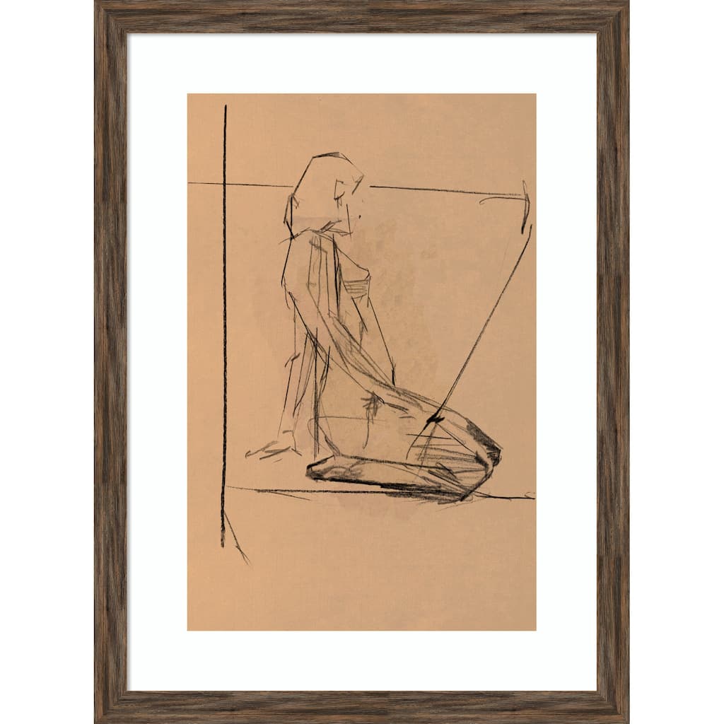 EIAtude FeIAminine No. 5 by Cartissi Wood Framed Wall Art Print