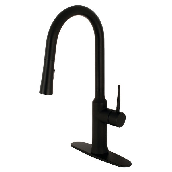 Kingston Brass LS272.NYL NuvoFusion 1.8 GPM Single Hole Pull Down Kitchen Faucet