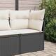 Option Black and cream corner sofa