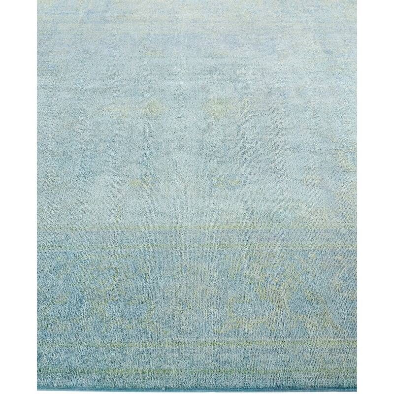Overdyed One-of-a-Kind Hand-Knotted Area Rug - Gray - 6' 2" x 9' 6"