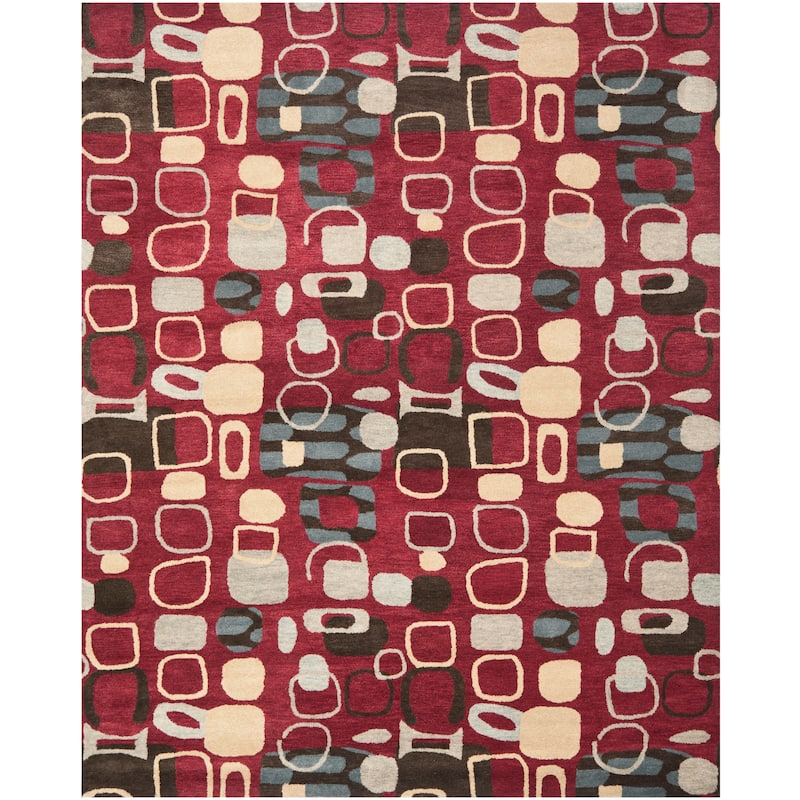 SAFAVIEH Handmade Wyndham Elaina Modern Wool Rug