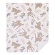 preview thumbnail 3 of 2, Disney B is for Bambi Tan, Gray, and White Super Soft Plush Sherpa Baby Blanket