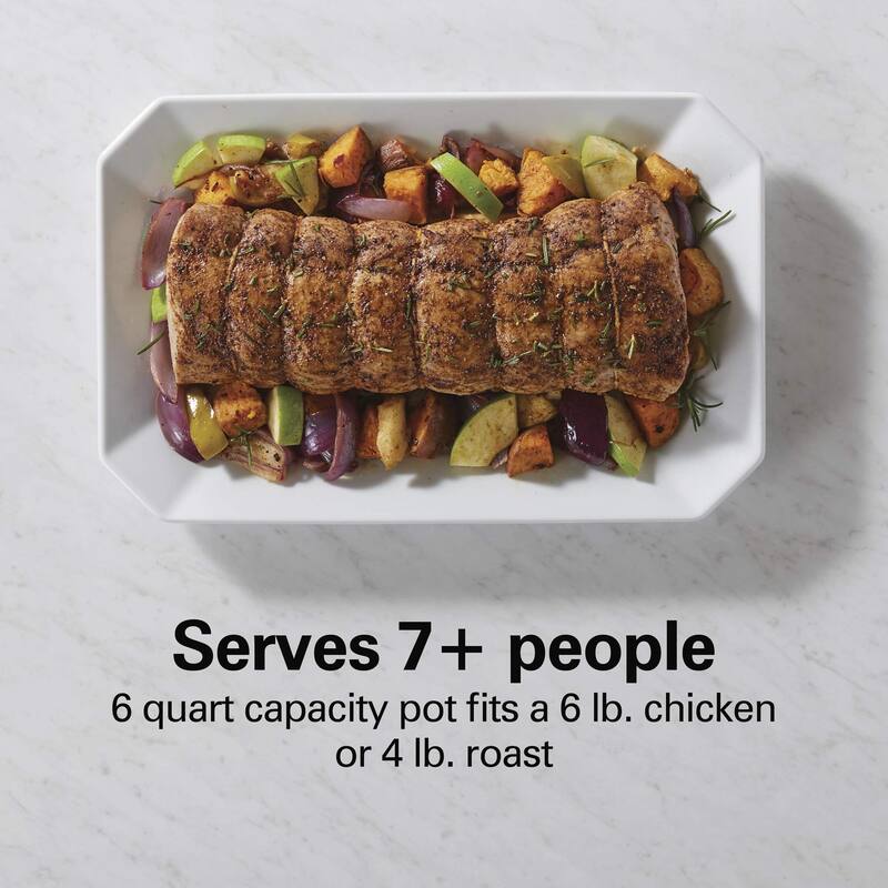 9in1 Digital Programmable Slow Cooker with 6 quart Nonstick Crock, Sear, Saute, Steam, Rice