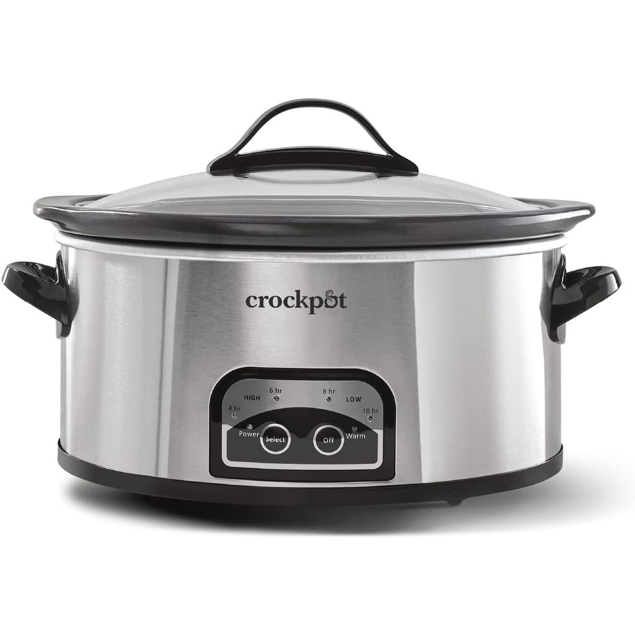 West Bend 6-Quart Stainless Steel Oval Slow Cooker