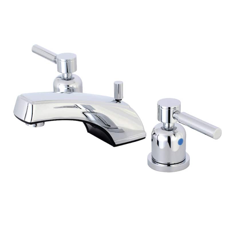 Kingston Brass Concord 1.2 GPM Widespread Bathroom Faucet with Metal - Polished Chrome