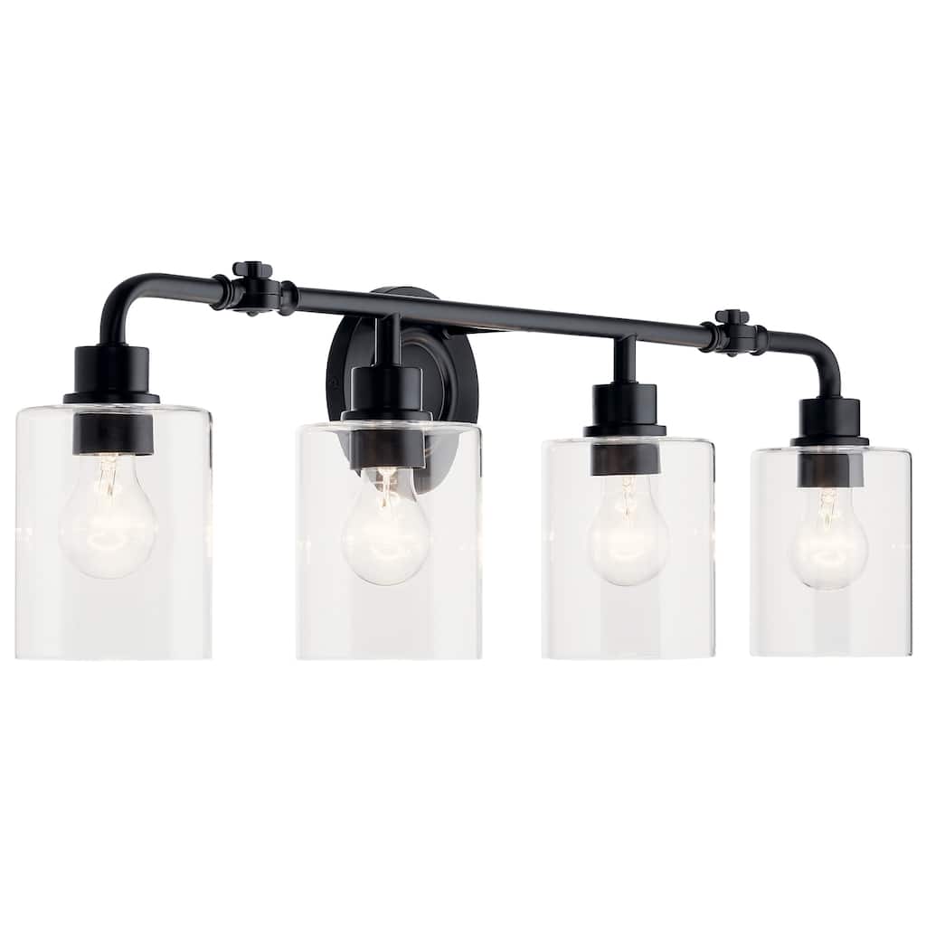 Kichler Lighting Gunnison 33.75 inch 4-Light Vanity Light Black